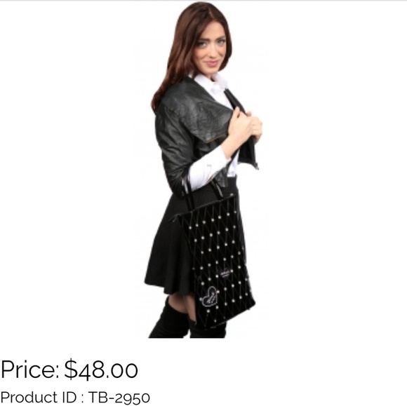 🖤 Madison K. Small Black Funky Shopper - Picture 2 of 4